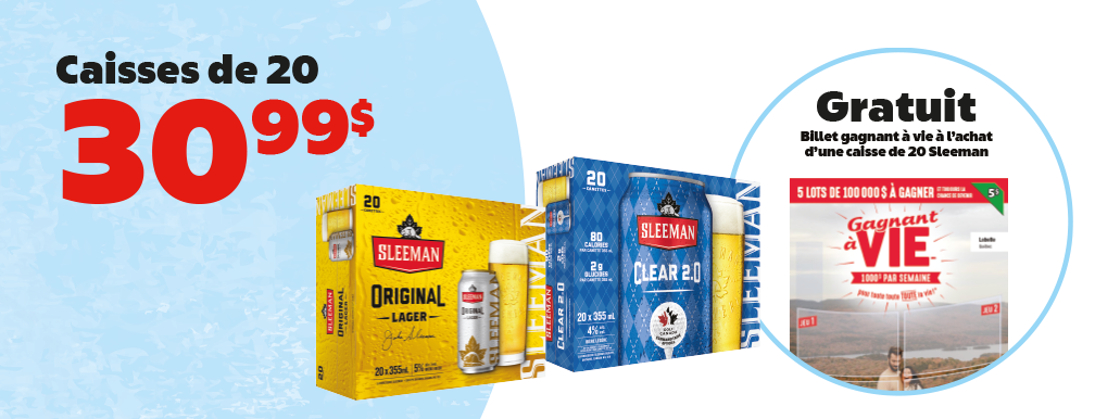 Sleeman - Gagnant à vie!