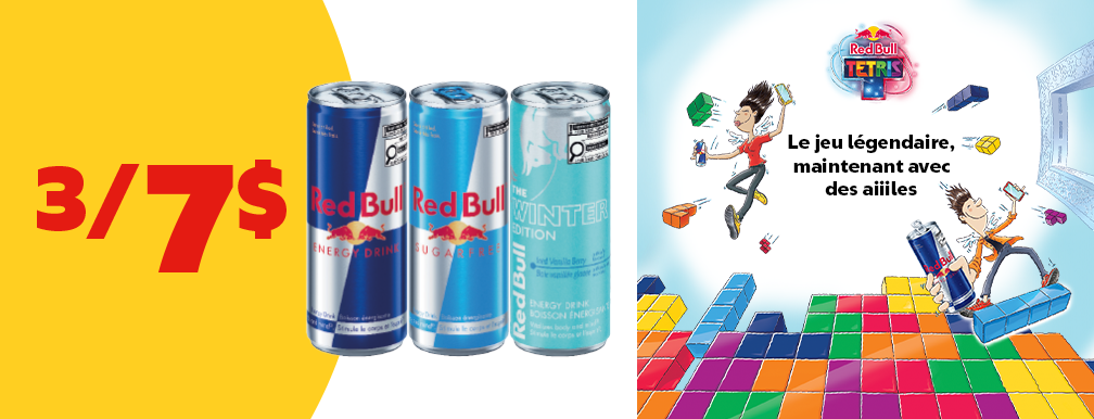 Promo Red Bull 3/7$