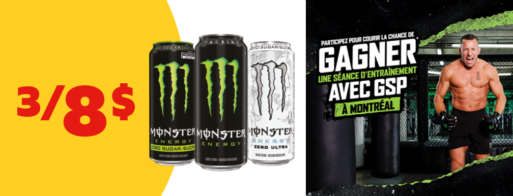 Promo Monster 3/8$