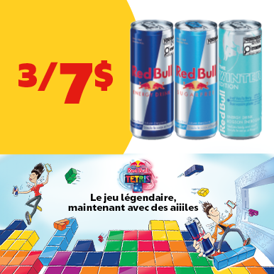 Promo Red Bull 3/7$