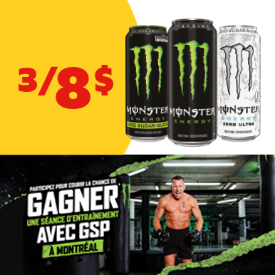 Promo Monster 3/8$